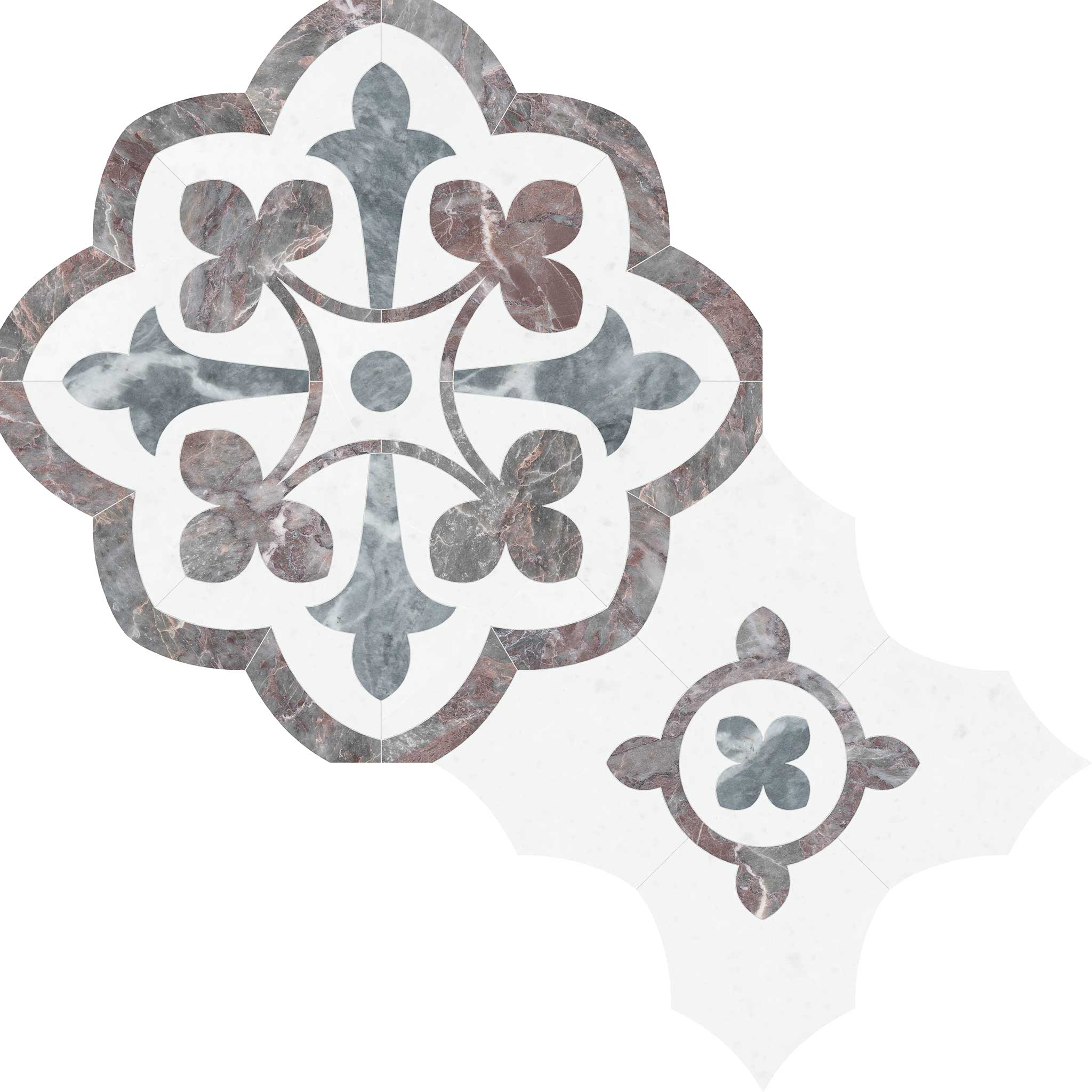 Utopio Fleur Blush Mosaic