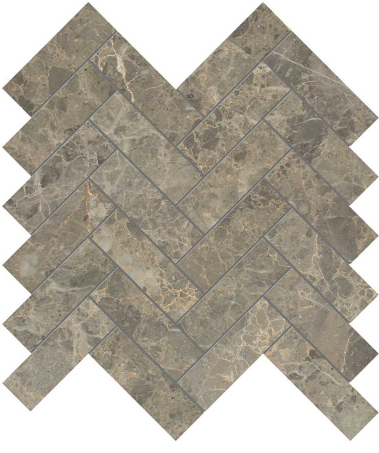 Velutto Ash 1.25x4 Herringbone Mosaic | Marino Tile NY