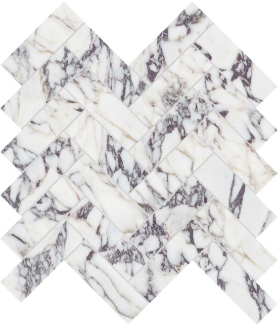 Viola Roccia 1.25x4 Herringbone Mosaic | Marino Tile NY
