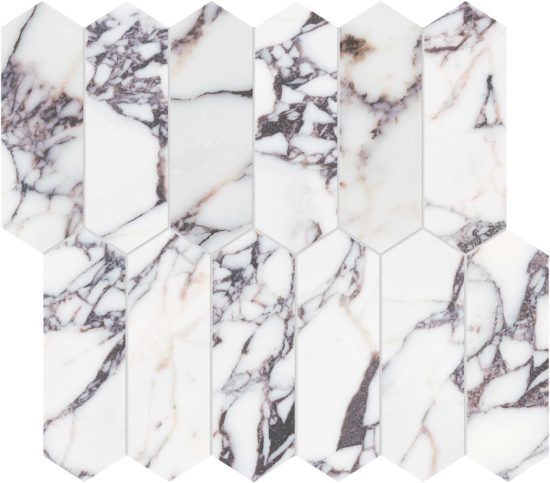 Viola Roccia 2x6 Picket Mosaic | Marino Tile NY