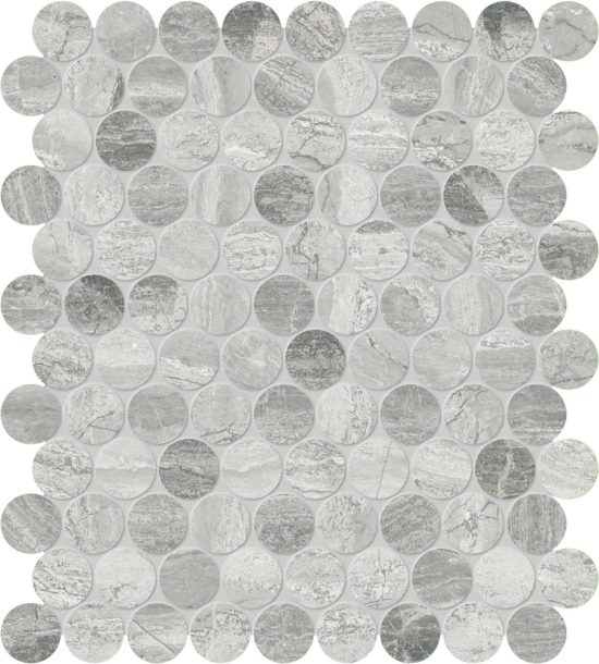 Volcana Notte 1.25 Penny Round Mosaic | Marino Tile NY