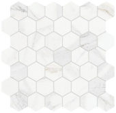 Royal Stoneworks 2" Crown Calacatta Hex | Marino Tile NY