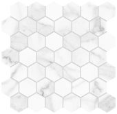 Royal Stoneworks 2" Grandvein White Hex | Marino Tile NY