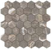 Royal Stoneworks 2" Regal Brown Marble Hex | Marino Tile NY