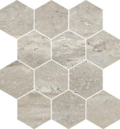 Saturnia 3x3 Hex Silver Matte | Marino Tile NY