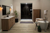 Black Ice Gloss Shower Wall Kit 36x60x94 | Marino Tile NY