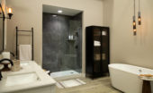 Cracked Slate Gloss Shower Wall Kit 30x60x94 | Marino Tile NY