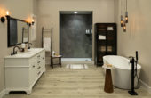 Cracked Slate Gloss Shower Wall Kit 36x60x94 | Marino Tile NY