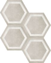 Form 7" Hexagon Frame Sand | Marino Tile NY