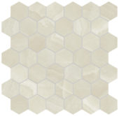 Lustra 2" Hex Onyx Crema Honed | Marino Tile NY