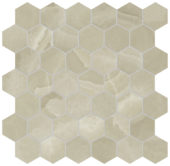 Lustra 2" Hex Onyx Hazel Honed | Marino Tile NY