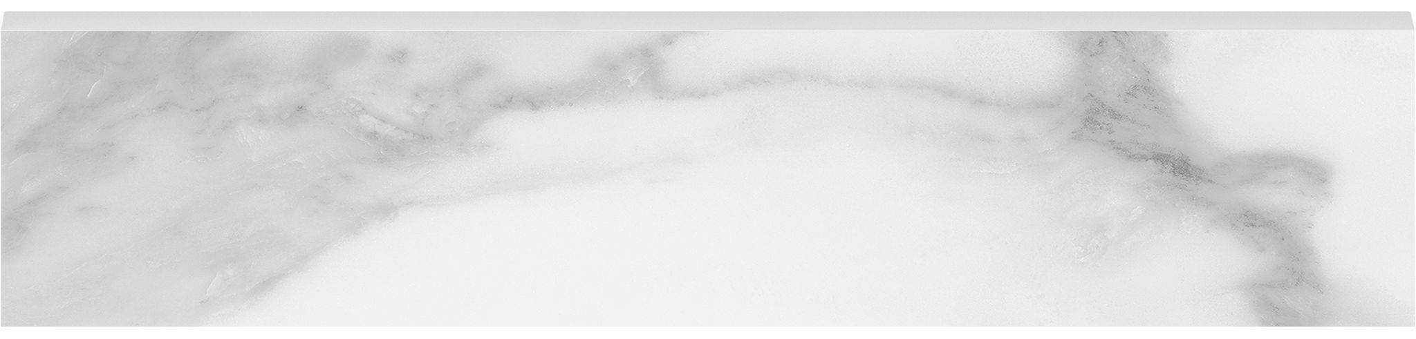 Plata 3x12 Statuario Brina Bullnose Matte | Marino Tile NY