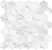 Plata Carrara Abisso 2 Hexagon Matte | Marino Tile NY