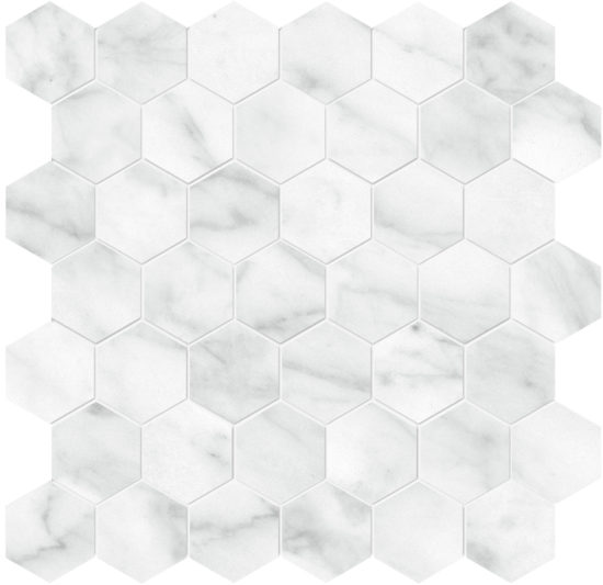 Plata Carrara Abisso 2 Hexagon Polished | Marino Tile NY