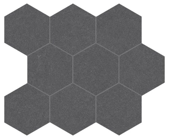 Serena 4" Hex Flint | Marino Tile NY