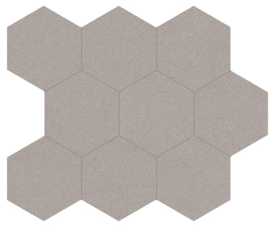 Serena 4" Hex Pewter | Marino Tile NY