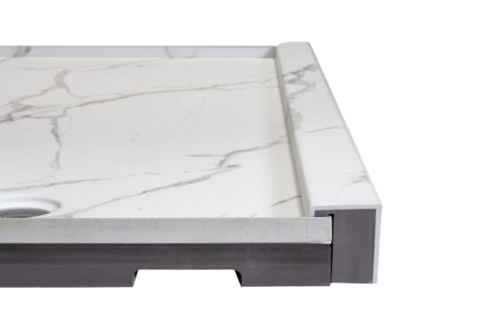 Shower Pan 30x60 Bianco Marble | Marino Tile NY