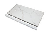 Shower Pan 32x60 Bianco Marble | Marino Tile NY
