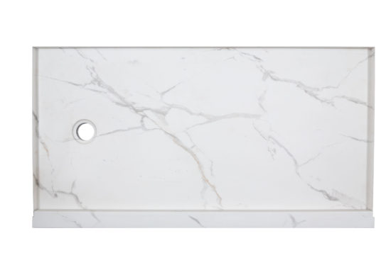 Shower Pan 32x60 Bianco Marble | Marino Tile NY