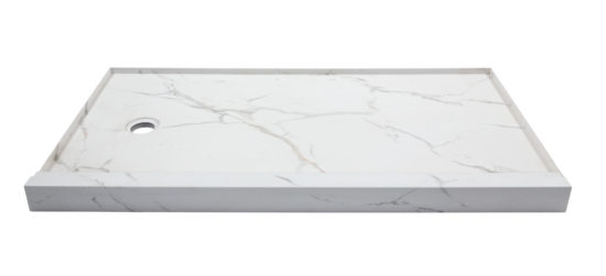 Shower Pan 36x60 Bianco Marble | Marino Tile NY