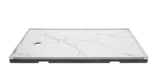 Shower Pan 36x60 Bianco Marble | Marino Tile NY