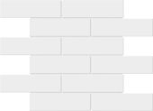 White Brick Pattern Glossy Glazed Ceramic 2"x6" | Marino Tile NY