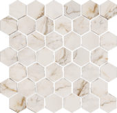 Treasure II Perfect Calacatta 2" Hex Carved | Marino Tile NY